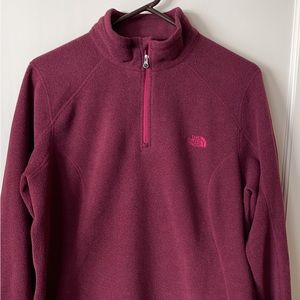 The North Face womens XL pullover 1/4 zip fleece, soft